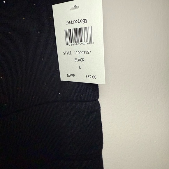 Retrology Black Pencil Skirt with Drawstring - Picture 3 of 4